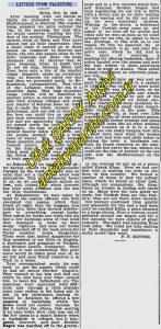 F. F. Hintzen’in İskenderun-Belen-Kırıkhan Ziyareti/F. F. Hintzen’s Visit to İskenderun-Belen-Kırıkhan, The Deseret News 21 Mayıs 1898/21.05.1898