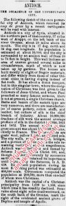 Antakya Talihsiz Çöküşün Şehri The Cairo Bulletin, 16 Temmuz 1872/The Decadence Of The Unfortinate City, The Cairo Bulletin 16 July 1872