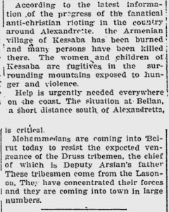 Müslümanlar Binlerce Kişiyi Öldürdü/Moslems Slay By Thousands, Lewiston Morning Tribune 21 Nis 1909/21.04.1909