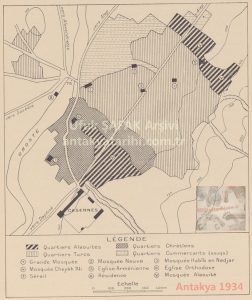 Antakya Şehir Planları ve Mahalleler 1934