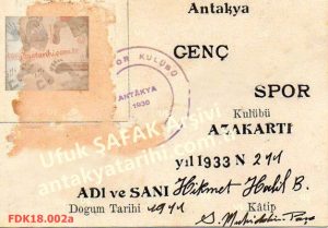 Antakya Genç Spor Kulübü 1933
