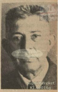 Suphi BEREKET el-Halidi (Tar. Biyo. Siy.)