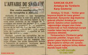 Antakya’da Türklerin Gösterileri-Le Petit Marocain 13 Ocak 1937