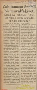 Antakya’da Cinayet – Yenigün – 2 Temmuz 1942