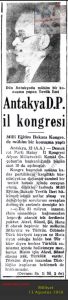 Demokrat Parti Antakya İl Kongresi-Milliyet 13 Ağustos 1951/Democratic Party Antakya Provincial Congress-Milliyet 13 August 1951
