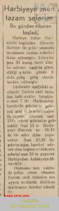 Harbiye-Antakya arasında yolcu seferleri – Yenigün – 28 Temmuz 1942