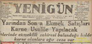 Karneyle Ekmek Alımı-Yenigün-10 Ocak 1942