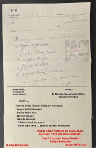 İskenderun Sancağı Öğretmenler (el yazısı/karalama)