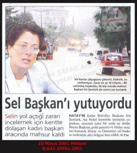 Hatay’da Sel-10 Mayıs 2001-Milliyet/Flood in Hatay – 10 May 2001 – Milliyet