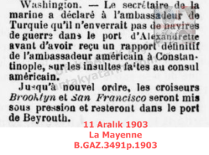 İskenderun’da Tutuklanan Amerikan Vatandaşı ve Konsolos Krizi 1903/The Arrested American Citizen and the Consular Crisis in Alexandretta — 1903