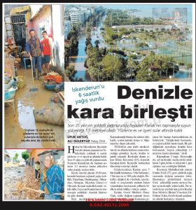 İskenderun’da Sel-16 Kasım 2006-Milliyet/Flood in İskenderun — 16 November 2006 — Milliyet
