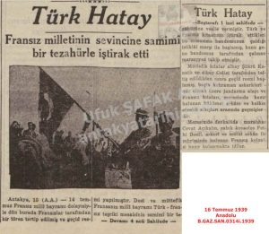 Hatay’da Fransız Milli Bayramı Kutlamaları-16 Temmuz 1939-Anadolu/French National Day Celebrations in Hatay — 16 July 1939 — Anadolu