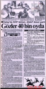 Hatay’da Seçim Çalışmaları-18 Kasım 1987-Milliyet/Election Campaign Activities in Hatay — 18 November 1987