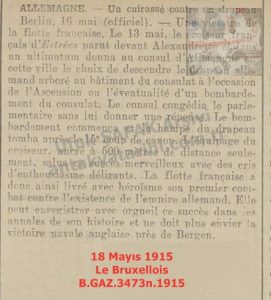 İskenderun Alman Konsolosluğunun Bombalanması-18 Mayıs 1915-Le Bruxellois/The Bombardment of the German Consulate in Alexandretta — 18 May 1915 — Le Bruxellois