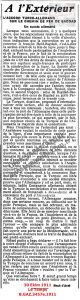 Almanların İskenderun İmtiyazı-30 Ekim 1911 Le Temps/The German Concession in Alexandretta — 30 October 1911 — Le Temps