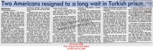 İki Amerikalı Türk Hapishanesinde Uzun Bir Bekleyişe Razı Oldu (Antakya Üçlüsü)-23 Ocak 1980-The Calgary Herald-Two Americans resigned to a long wait in Turkish prison-23 January 1980