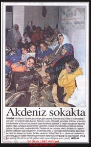 Hatay’da Deprem-24 Ocak 1997-Milliyet/Earthquake in Hatay – 24 January 1997 – Milliyet