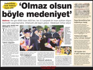 1. Medeniyetler Buluşması-Antakya-27 Eylül 2005-Milliyet/1st Civilizations Gathering– Antakya — 27 September 2005 — Milliyet