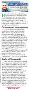 Fatih Türkmenoğlu’nun Hatay Tanıtım Yazısı-30 Ağustos 2007-Milliyet/“Fatih Türkmenoğlu’s Promotional Article on Hatay” — 30 August 2007 — Milliyet