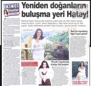 Hatay’da Reenkarnasyon-6 Ekim 2001-Milliyet/Reincarnation in Hatay – 6 October 2001 – Milliyet