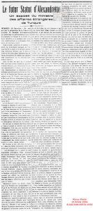 İskenderun Sancağı’nın Gelecekteki Statüsü-23 Aralık 1936-Maroc Matin/The Future Status of the Sanjak of Alexandretta — 23 December 1936 — Maroc Matin