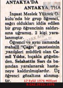 Karşıt Görüşlülerin Kavgası-17 Eylül 1976-Milliyet/Clash Between Opposing Political Groups – 17 September 1976