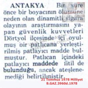 Dörtyol’da Ülkücüler Tutuklandı-21 Temmuz 1978-Milliyet/Nationalists Arrested in Dörtyol – 21 July 1978