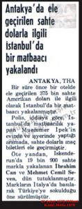 Antakya’da Sahte Para Operasyonu-25 Şubat 1978-Milliyet/Counterfeit Money Operation in Antakya – 25 February 1978