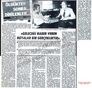 Öldükten Sonra Dirilenler (Reenkarnasyon)-30 Haziran 1981-2 Temmuz 1981-Milliyet/Those Who Came Back to Life After Death (Reincarnation) — 30 June 1981 – 2 July 1981