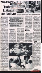 Turizm Hatay’a Can Katıyor-5 Kasım 1984-Milliyet/Tourism Brings New Life to Hatay – 5 November 1984