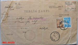 Şenköy’den Osmanoğlu Asaf’a Antakya İcra Mahkemesi Tebliği-1943